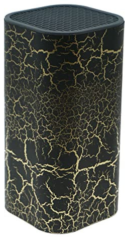 Lashuma Messerblock groß Motiv: Feuer, Messeraufbewahrung 11x11 Höhe: 23 cm, Kunststoff Messerhalter