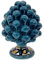 sicilia bedda - Pigna Siciliana in Ceramica di Caltagirone - Piede Decorato - 100% Artigianato Siciliano (Altezza 12 Centimetri, Ottanio)