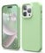 elago Liquid Silicone Case Compatible with iPhone 14 Pro Case (6.1), Premium Silicone, Full Body Protection - 4 Layer Shockproof Phone Cover, Anti-Scratch Soft Microfiber Lining (Pastel Green)