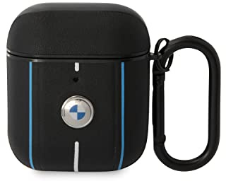 BMW BMA222RVSK hülle für AirPods 1/2 Schwarz Leather Color Lines