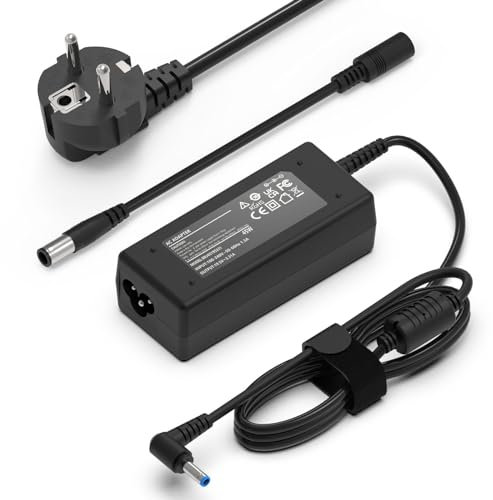45W Laptop Ladekabel für HP, 19.5V 2.31A Notebook Netzteil Ladegerät für HP Elitebook 830 840 850, Pavilion 11 13 15, Probook 430 440 470, Stream 11 13 14 X2, Spectre Envy 4.5mm 3mm