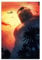King Kong Film-Leinwand-Poster, Wandkunst, Dekoration, Bild, Gemälde für Wohnzimmer, Schlafzimmer, Dekoration, Rahmen-Stil, 30 x 45 cm