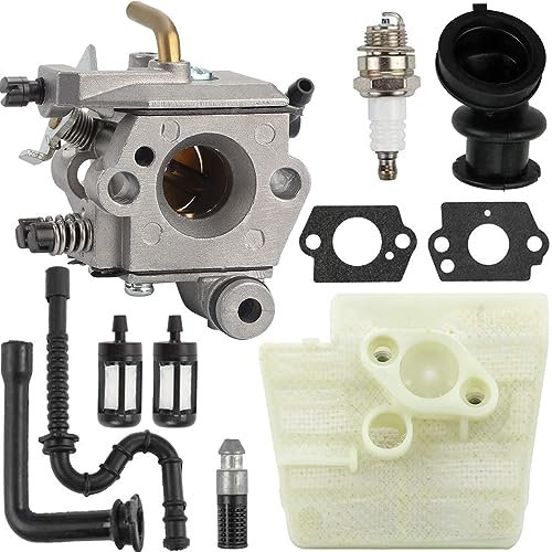 ZAMDOE Carburador para Stihl 024 026 Pro MS260 MS240 MS260 Pro Motosierra reemplaza 1121 120 0610 WT-403B WT-403A con Filtro de Aire bujía línea de Combustible