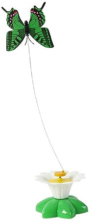 Baoblaze Elektrisches Katzenspielzeug, interaktives Katzenspielzeug, Training, Neckspielzeug, lustiges, drehbares, automatisches Kätzchenspielzeug, Schmetterling