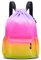 MISWAN Turnbeutel Mädchen Sportbeutel Wasserfest Schwimmtasche Kinder Schwimmrucksack Rucksack Swimming Pool Backpack Damen Sport, Kordelzug Sportsack Schwimmen Gym Bag (Regenbogenfarben)