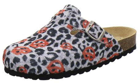 AFS-Schuhe Damen Hausschuhe geschlossen aus Filz, Bequeme, warme Winter Clogs, Made in Germany, 26900 (43 EU, kiss)