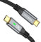 ULT-WIIQ 240W PD 3.1 Cable USB C Charge Rapide 20Gbps Transfert de Données 4K@60Hz Vidéo Nylon Tressé Cable USB C Court 50 CM Haute Vitesse Cable USB C 3.2 pour iPhone 15 Pro MacBook Samsung