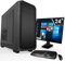SYSTEMTREFF Office Komplett PC Set AMD Ryzen 7 5700G 8x4.6GHz | AMD Radeon RX Vega 8 4K HDMI DX12 | 1TB M.2 NVMe | 32GB DDR4 RAM | Silent Desktop Paket Computer Rechner für Büro Business Multimedia