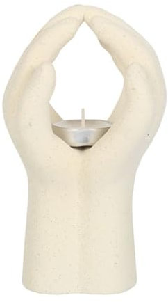 Teelichthalter mit betenden Händen, elegantes religiöses Dekor, handgefertigter Metall-Kerzenständer für Zuhause oder Kirche, perfekt für Meditation, Gebet und spirituelle Reflexion, Geschenk für