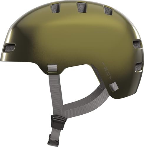 ABUS Fahrradhelm INDY - Dirt-Helm für Dirt, Skate, Slope und MTB - mit optimierter Stoßdämpfung - für Jugendliche und Erwachsene - Größe L, Grün