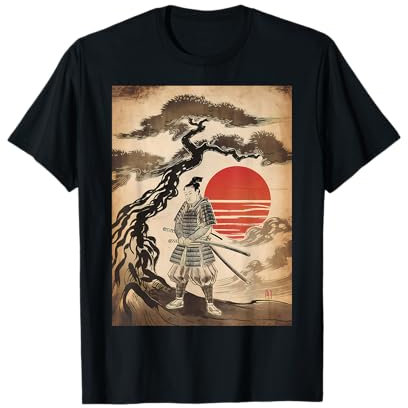 Arte Giapponese Aikido Albero della Vita - Peace & Samurai Warrior Maglietta
