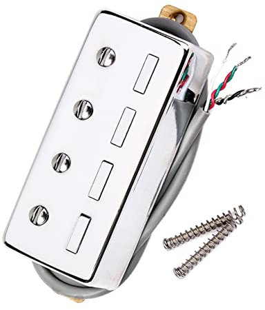 SECFOU 4 guitare basse micros de basse micro guitare électrique ampli pour guitare électrique micros de guitare personnalisés amplis guitare Capot en cuivre micro basse Silver