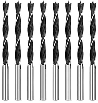 8 unids/set juego de brocas for madera 3MM-10MM Kit de brocas for carpintería herramientas de madera broca en espiral(8PCS 3-10mm)