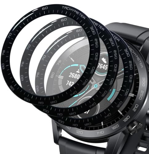 Zerrshoo 3 Piezas Protector de Pantalla para Honor Magic Watch 2 46mm, Cubierta completa curvada en 3D, [No es de Cristal Templado] Anti-Arañazos HD Transparente Película Protectora