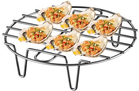 Rundes Grillrost | Antihaft-Gitter für Ofengrill, kleines Backen, Braten, Grillrost, antihaftbeschichtet zum Kochen, Dämpfen und Kühlen