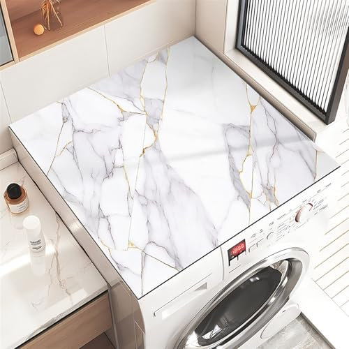 Heavyoff Cubierta Para Lavadora, Antideslizantes Protectoras de la Cubierta Superior de Lavadoras, Cubierta Superior para Lavadora y Secadora para Lavandería, Estilo 6, 60x40cm
