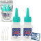 Super Glue All Purpose Clear, Waterproof Strong Glue for Everything 25g x 2PCs with Precision Tips, Superglue for Plastic, Wood, Metal Leather Paper Rubber, Jevellery, Superglue Strong