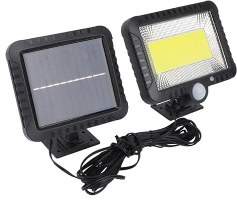 SEWACC 2pcs Solar Wall-Mounted Sensor Modes for Outdoor Use Human Body Detection for Gardens and Pathways