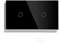 MITINGER Touch Schalter,Lichtschalter Touch Doppel 1 Gang 1 Way Dimmer Touch Light Switch Panel Wandschalter Berührungssensor dimmbar(Black)