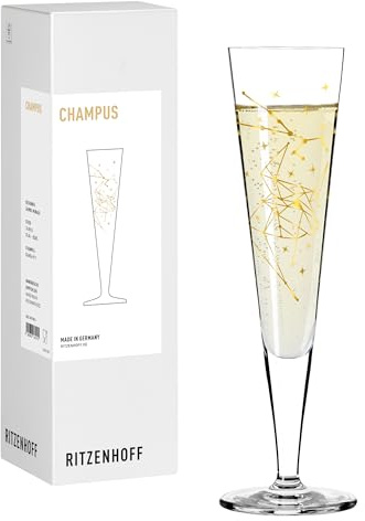 RITZENHOFF Champagnerglas - 200 ml - Made in Germany | Artikelnr. 8191011, Serie Astro, 1 Champagnerglas 200 ml, Kristallglas, spülmaschinenfest