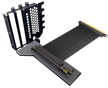 Tolaily Supporto per scheda grafica di estensione del cavo verticale PCIE3.0 X16 industriale in lega di alluminio per scheda video