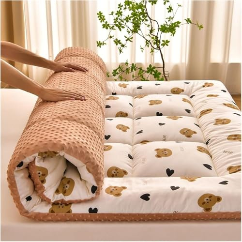 CFDZCP Tatami bodenmatratze Japanische Futonmatratze, 100% Baumwolle, Aufrollbare SchlafunterlageBodenliege for Kinderzimmer, Hautfreundliche, Atmungsaktive(D,90x200cm)
