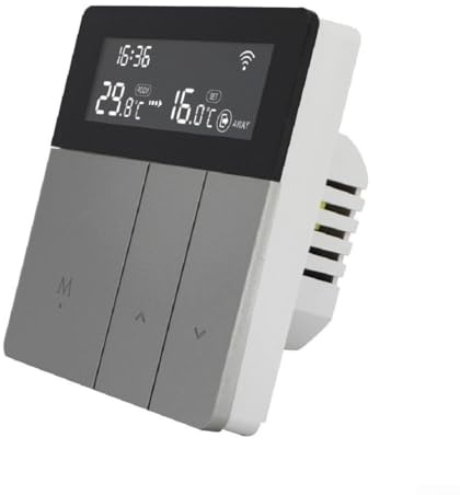 Smart WiFi Thermostat, For Tuya WiFi Electric Floor Heating Thermostat Wall-mounted Boiler Thermostat Multi-Platform Voice Control(i8-GC)