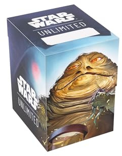 Gamegenic, Star Wars: Unlimited Soft Crate – Leia Organa/Jabba the Hutt | Deckbox für Kartendecks, inkl. Tokenbox, fasst bis zu 60 doppelt eingehüllte Karten, Motiv: Leia Organa / Jabba the Hutt