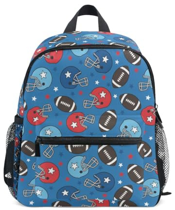 American Football Star Helm Kleinkind Rucksack Kinder Schultasche für Jungen Mädchen Kindergarten Vorschule Kindergarten Reisetasche