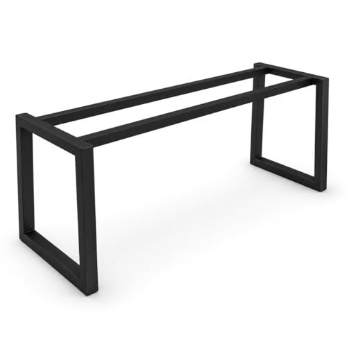 LogistSystem Möbelfüße Metall Loft 120×60×60 cm – Tischgestell Tischbeine pulverbeschichtet – Esstisch Schreibtisch Loft Industrial