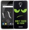 König Design Handyhülle kompatibel mit Wiko Jerry 2 Silikon Case Hülle Sturzsichere Back-Cover Handyhülle - Dont Touch My Phone Grün