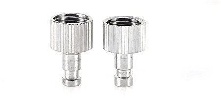 2 Stück 1/8 Schnellkupplung Schlauch Quick Disconnector Stecker Adapter Airbrushpistole