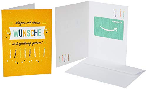 Amazon.de Geschenkkarte in Grußkarte (Geburtstagswünsche)