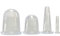 Set di coppette per massaggi in silicone, set da 4 pezzi, trasparenti