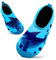 Badeschuhe Kinder Schwimmschuhe Wasserschuhe Schnell Trocknend Strandschuhe Aquaschuhe für Jungen Mädchen Baby Beach Pool(Hai Blau,7/7.5 UK Child,24/25 EU)