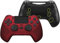 eXtremeRate Decade Kit Palette Redessinée pour ps4, Coque Redessinée avec Palette pour ps4, Coque Rouge Écarlate