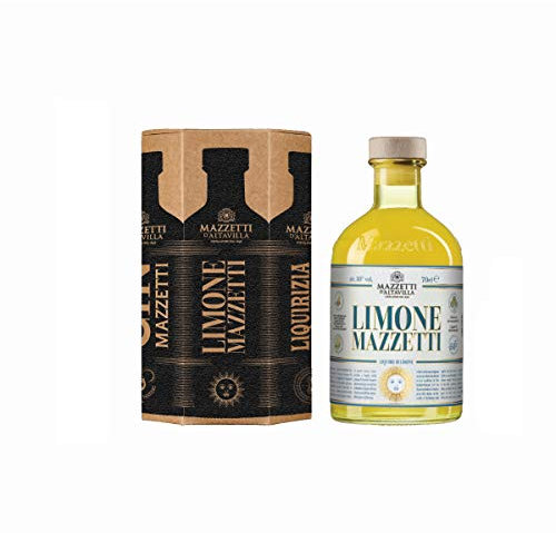 LIMONE in CONFEZIONE REGALO | Mazzetti d'Altavilla di Monferrato | La scorza di Limone viene rimescolata a lungo nella grappa per ottenere l'effetto dissetante e digestivo | 70cl