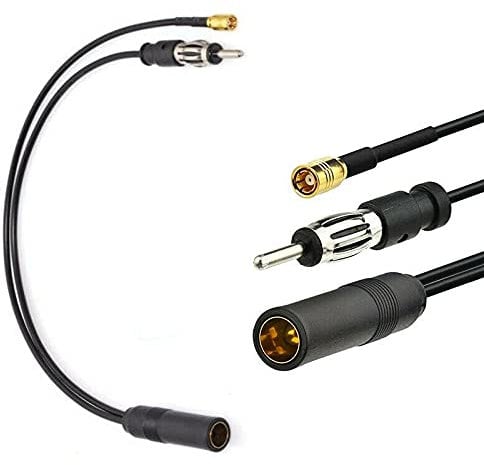 Universal Car Splitter Adapter Active Antenna DAB FM/AM SMB Aerial Cable Converter