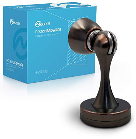 Neoera Magnetic Door Stop（Oil Rubbed Bronze Color） Door Stopper Strong Magnetic Door Catch for Hold Door Open, Anti-Rust, Heavy Duty for Various Door Types, Wall & Floor Mount 6Pack