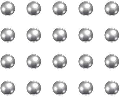 sourcing map 50 Stk. 5mm 440C Edelstahl Lagerkugeln G25 Präzision