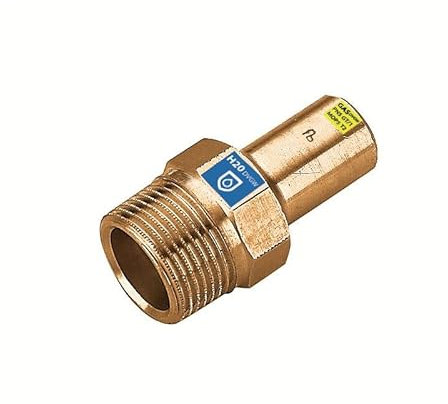 Sanpro Pressfitting Kupfer Einsteckstück mit Außengewinde, Größe V 18-3/4'' (Kupfer Gas Wasser Trinkwasser Heizung Sanitär Fittings Fitting Kupferleitung)