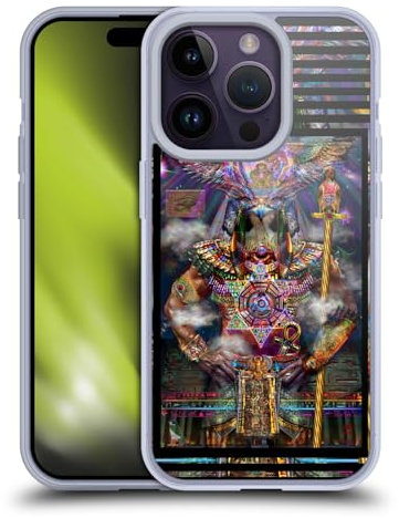 Head Case Designs Offizielle Jumbie Art Horus Götter und Göttinnen Gel Handyhülle Hülle [Militärischer Schutzgrad] Kompatibel mit Apple iPhone 14 Pro