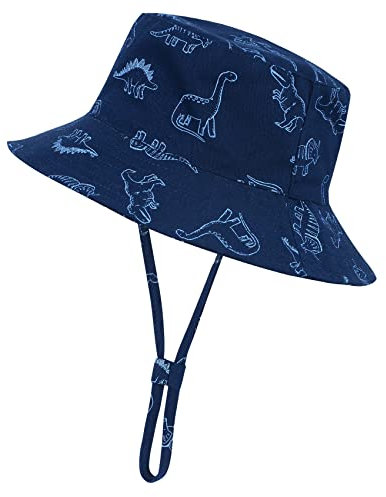 Century Star Baby Sonnenhut Verstellbarer UV-Schutz Hut Kinder mit Breiter Krempe Sonnenschutz UPF 50 Unisex Königsblau 6-12 Monate (Tag Size S)