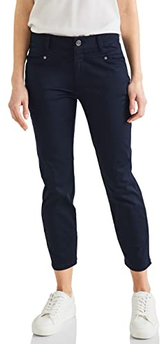 Street One Damen Casual Fit Seidenoptik Hose