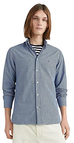 Tommy Hilfiger Chemise en seersucker Gingham Rf pour homme, bleu, XL