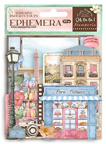 Stamperia International Scrapbooking Double face sheet - Create Happiness Oh lá lá patisserie