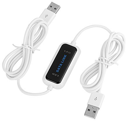 JTLB USB-Übertragungskabel, 175 cm, PC-zu-PC, USB 2.0, Online-Laptop, Datenverbindung, Dateiübertragung, Kabelbrücke, EC, für Laptop und Personal Computer
