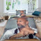 Kinder Kids Betten Set The Rock-Motiv 3D Print Bettwäsche Set Weiche Atmungsaktive Microfaser Bettbezug Mit Kissenbezug Jungen Dwayne Johnson Single（135x200cm）