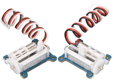 Micro Servo 1,5 G, 2 Mini Servomoteurs Numériques à Réponse Rapide 900-2100us avec Moteur à Couple élevé, Micro Servo Linéaire Ultraléger pour Avion RC, Avion à Voilure Fixe