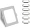 Aigostar Downlight LED Empotrable 18W equivalente 136W,6500K Luz natural,Blanco,Foco Empotrable LED,Ojos de buey de LED,Ф190-200mm,Paquete de 6